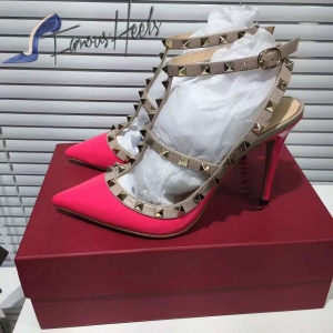 Valentino Rockstuds pink patent leather